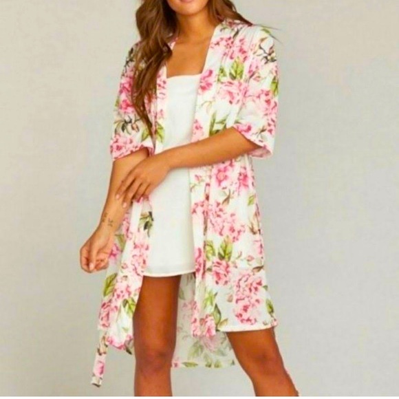 Show Me Your MuMu Other - Show Me Your Mumu Rose Print Robe, one size